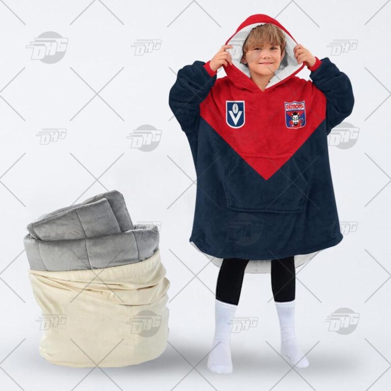 Australian Football League store - Loyal fans of Melbourne Football Club's Unisex Oodie,Kid Oodie:vintage Australian Football League suit,uniform,apparel,shirts,merch,hoodie,jackets,shorts,sweatshirt,outfits,clothes