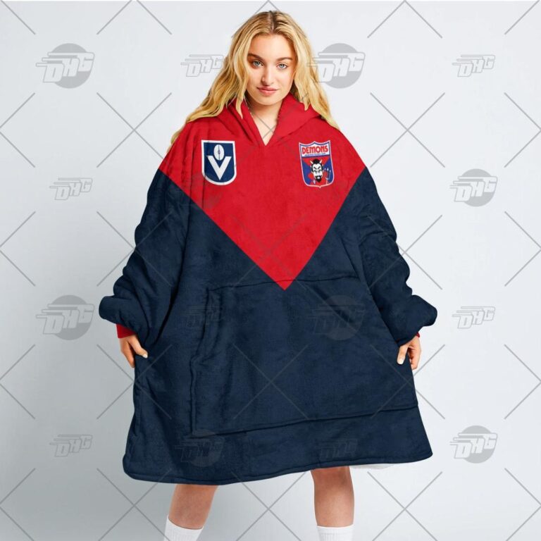 Australian Football League store - Loyal fans of Melbourne Football Club's Unisex Oodie,Kid Oodie:vintage Australian Football League suit,uniform,apparel,shirts,merch,hoodie,jackets,shorts,sweatshirt,outfits,clothes