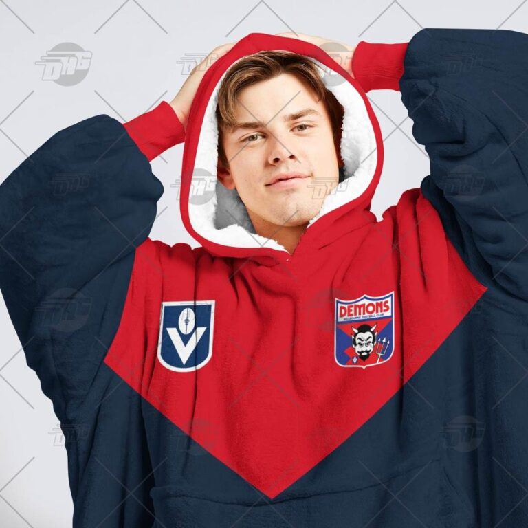Australian Football League store - Loyal fans of Melbourne Football Club's Unisex Oodie,Kid Oodie:vintage Australian Football League suit,uniform,apparel,shirts,merch,hoodie,jackets,shorts,sweatshirt,outfits,clothes