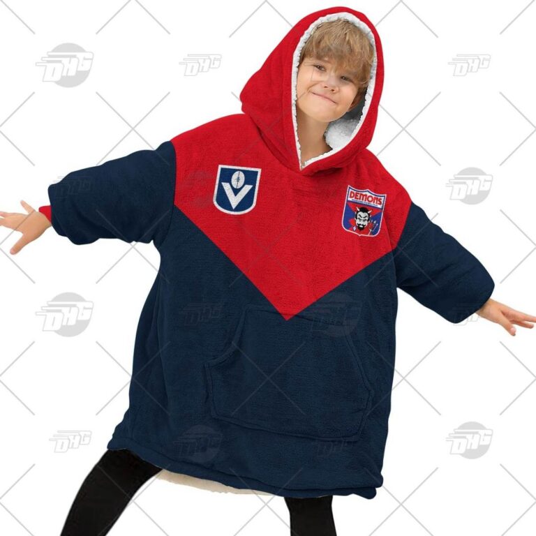 Australian Football League store - Loyal fans of Melbourne Football Club's Unisex Oodie,Kid Oodie:vintage Australian Football League suit,uniform,apparel,shirts,merch,hoodie,jackets,shorts,sweatshirt,outfits,clothes