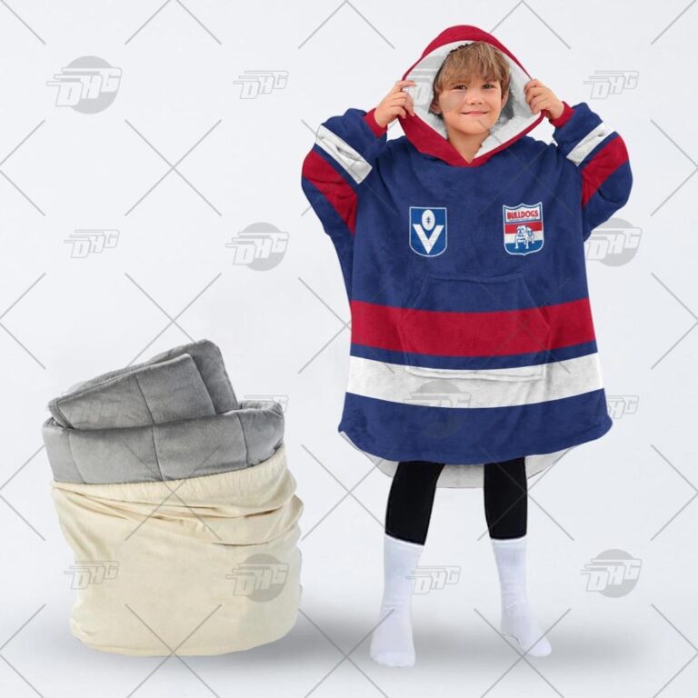 Australian Football League store - Loyal fans of Western Bulldogs's Unisex Oodie,Kid Oodie:vintage Australian Football League suit,uniform,apparel,shirts,merch,hoodie,jackets,shorts,sweatshirt,outfits,clothes