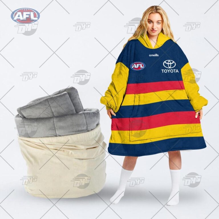 Australian Football League store - Loyal fans of Adelaide Football Club's Unisex Oodie,Kid Oodie:vintage Australian Football League suit,uniform,apparel,shirts,merch,hoodie,jackets,shorts,sweatshirt,outfits,clothes