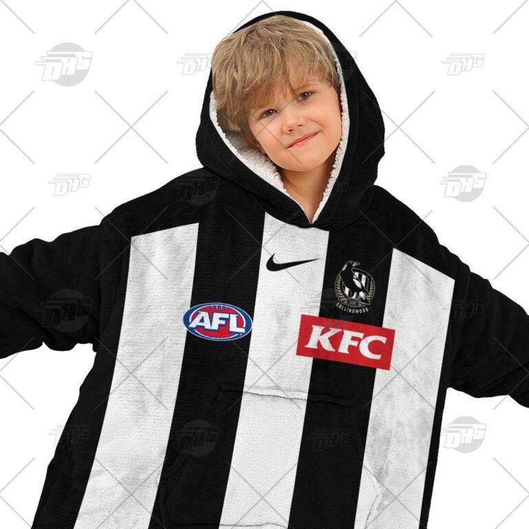 Australian Football League store - Loyal fans of Collingwood Football Club's Unisex Oodie,Kid Oodie:vintage Australian Football League suit,uniform,apparel,shirts,merch,hoodie,jackets,shorts,sweatshirt,outfits,clothes