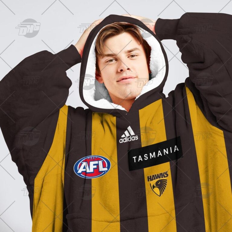 Australian Football League store - Loyal fans of Hawthorn Football Club's Unisex Oodie,Kid Oodie:vintage Australian Football League suit,uniform,apparel,shirts,merch,hoodie,jackets,shorts,sweatshirt,outfits,clothes