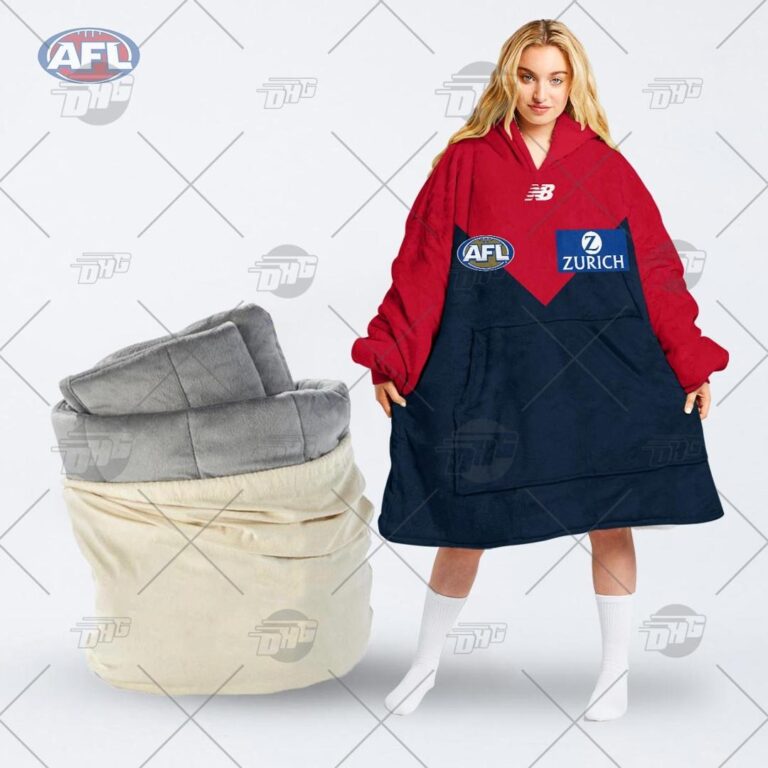 Australian Football League store - Loyal fans of Melbourne Football Club's Unisex Oodie,Kid Oodie:vintage Australian Football League suit,uniform,apparel,shirts,merch,hoodie,jackets,shorts,sweatshirt,outfits,clothes