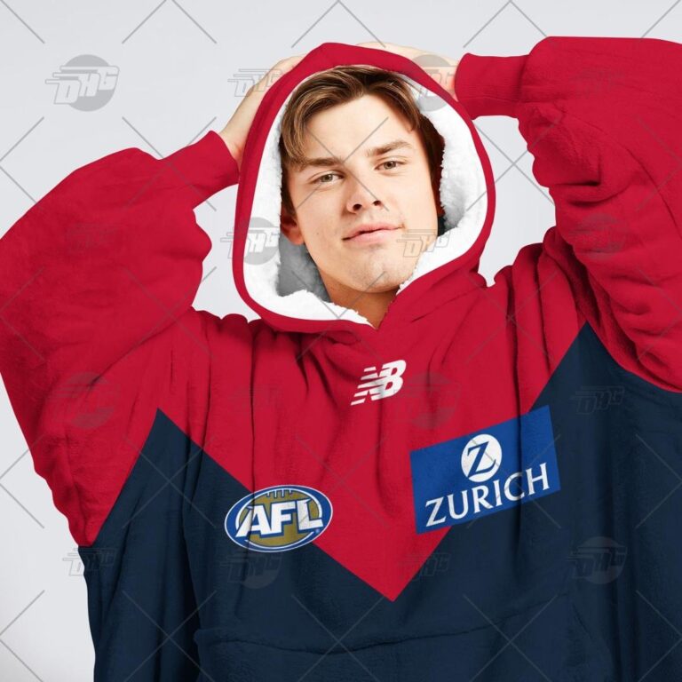 Australian Football League store - Loyal fans of Melbourne Football Club's Unisex Oodie,Kid Oodie:vintage Australian Football League suit,uniform,apparel,shirts,merch,hoodie,jackets,shorts,sweatshirt,outfits,clothes