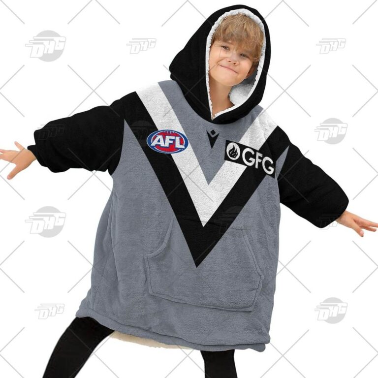 Australian Football League store - Loyal fans of Port Adelaide Football Club's Unisex Oodie,Kid Oodie:vintage Australian Football League suit,uniform,apparel,shirts,merch,hoodie,jackets,shorts,sweatshirt,outfits,clothes