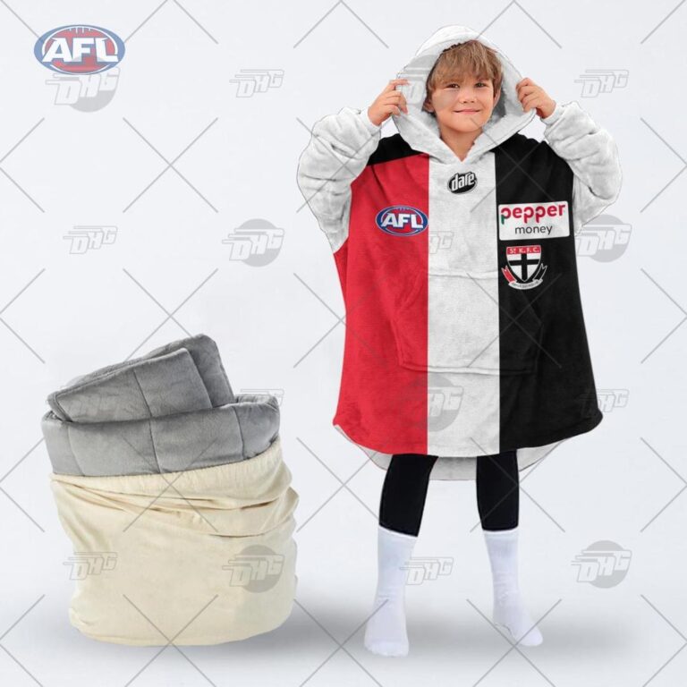 Australian Football League store - Loyal fans of St Kilda Football Club's Unisex Oodie,Kid Oodie:vintage Australian Football League suit,uniform,apparel,shirts,merch,hoodie,jackets,shorts,sweatshirt,outfits,clothes