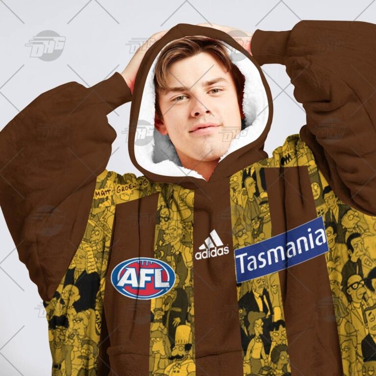 Australian Football League store - Loyal fans of Hawthorn Football Club's Unisex Oodie,Kid Oodie:vintage Australian Football League suit,uniform,apparel,shirts,merch,hoodie,jackets,shorts,sweatshirt,outfits,clothes