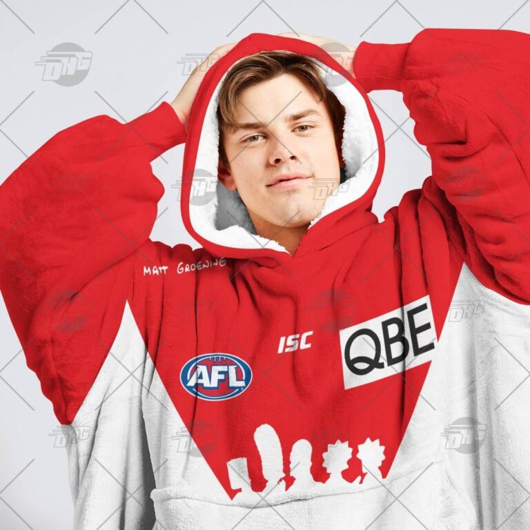 Australian Football League store - Loyal fans of Sydney Swans's Unisex Oodie,Kid Oodie:vintage Australian Football League suit,uniform,apparel,shirts,merch,hoodie,jackets,shorts,sweatshirt,outfits,clothes