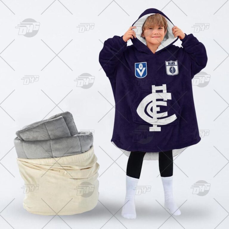 Australian Football League store - Loyal fans of Carlton Football Club's Unisex Oodie,Kid Oodie:vintage Australian Football League suit,uniform,apparel,shirts,merch,hoodie,jackets,shorts,sweatshirt,outfits,clothes