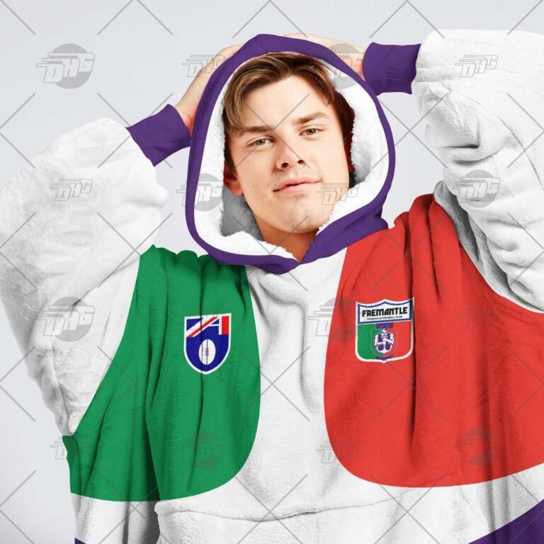 Australian Football League store - Loyal fans of Fremantle Football Club's Unisex Oodie,Kid Oodie:vintage Australian Football League suit,uniform,apparel,shirts,merch,hoodie,jackets,shorts,sweatshirt,outfits,clothes