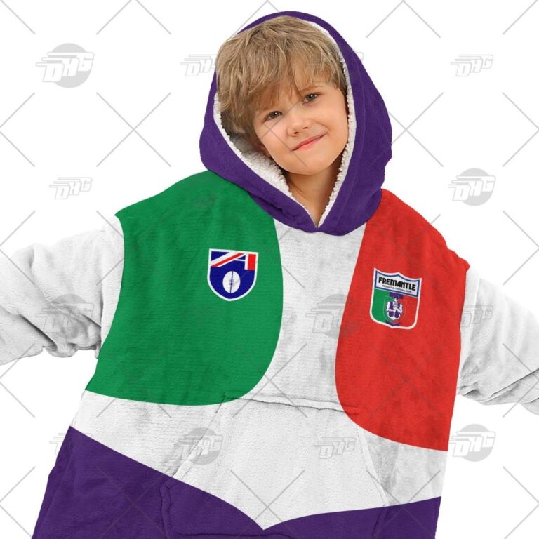Australian Football League store - Loyal fans of Fremantle Football Club's Unisex Oodie,Kid Oodie:vintage Australian Football League suit,uniform,apparel,shirts,merch,hoodie,jackets,shorts,sweatshirt,outfits,clothes