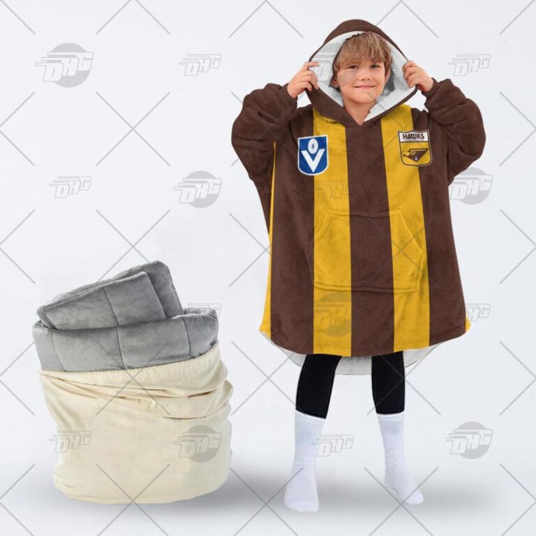 Australian Football League store - Loyal fans of Hawthorn Football Club's Unisex Oodie,Kid Oodie:vintage Australian Football League suit,uniform,apparel,shirts,merch,hoodie,jackets,shorts,sweatshirt,outfits,clothes
