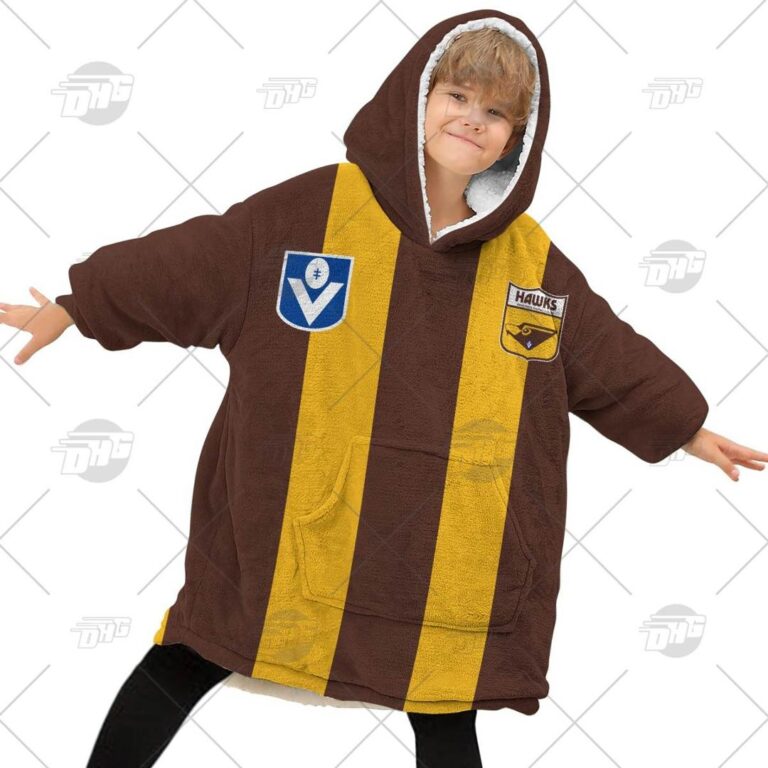 Australian Football League store - Loyal fans of Hawthorn Football Club's Unisex Oodie,Kid Oodie:vintage Australian Football League suit,uniform,apparel,shirts,merch,hoodie,jackets,shorts,sweatshirt,outfits,clothes