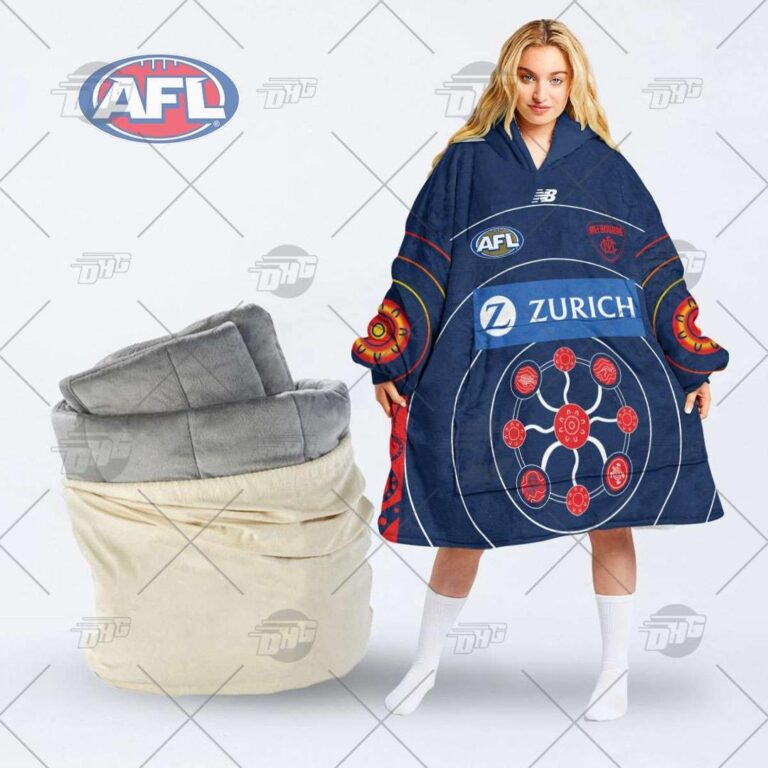 Australian Football League store - Loyal fans of Melbourne Football Club's Unisex Oodie,Kid Oodie:vintage Australian Football League suit,uniform,apparel,shirts,merch,hoodie,jackets,shorts,sweatshirt,outfits,clothes