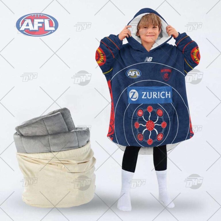Australian Football League store - Loyal fans of Melbourne Football Club's Unisex Oodie,Kid Oodie:vintage Australian Football League suit,uniform,apparel,shirts,merch,hoodie,jackets,shorts,sweatshirt,outfits,clothes
