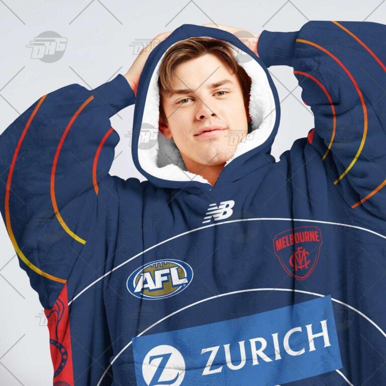 Australian Football League store - Loyal fans of Melbourne Football Club's Unisex Oodie,Kid Oodie:vintage Australian Football League suit,uniform,apparel,shirts,merch,hoodie,jackets,shorts,sweatshirt,outfits,clothes