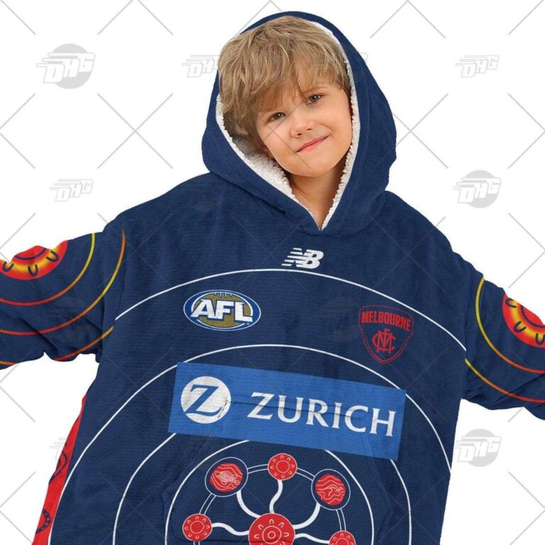 Australian Football League store - Loyal fans of Melbourne Football Club's Unisex Oodie,Kid Oodie:vintage Australian Football League suit,uniform,apparel,shirts,merch,hoodie,jackets,shorts,sweatshirt,outfits,clothes